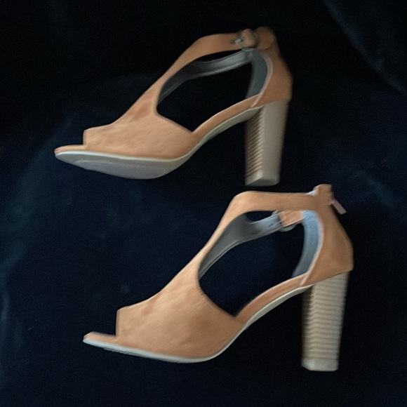 MODA SPANA FAUX NUBUCK HEELED SANDALS SIZE 8.5 - Picture 3 of 7